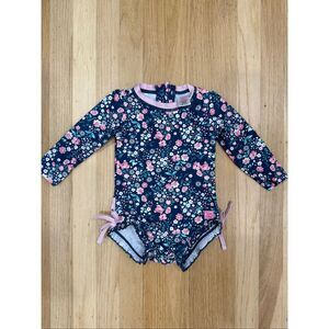 Ruffle Butts Long Sleeve Rash Guard 12-18 months